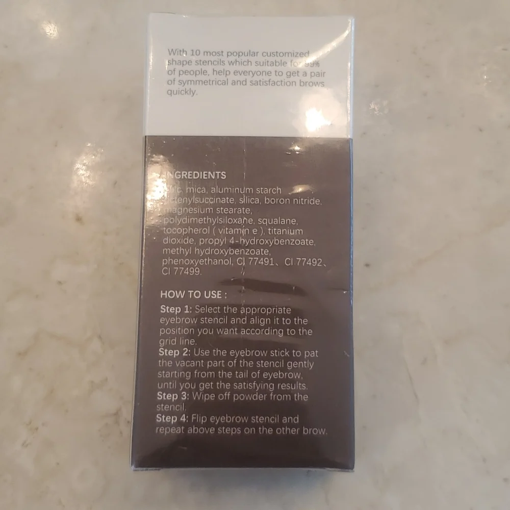 Never opened Tiktok Viral eyebrow stamp powder dark brown - Picture 8 of 8